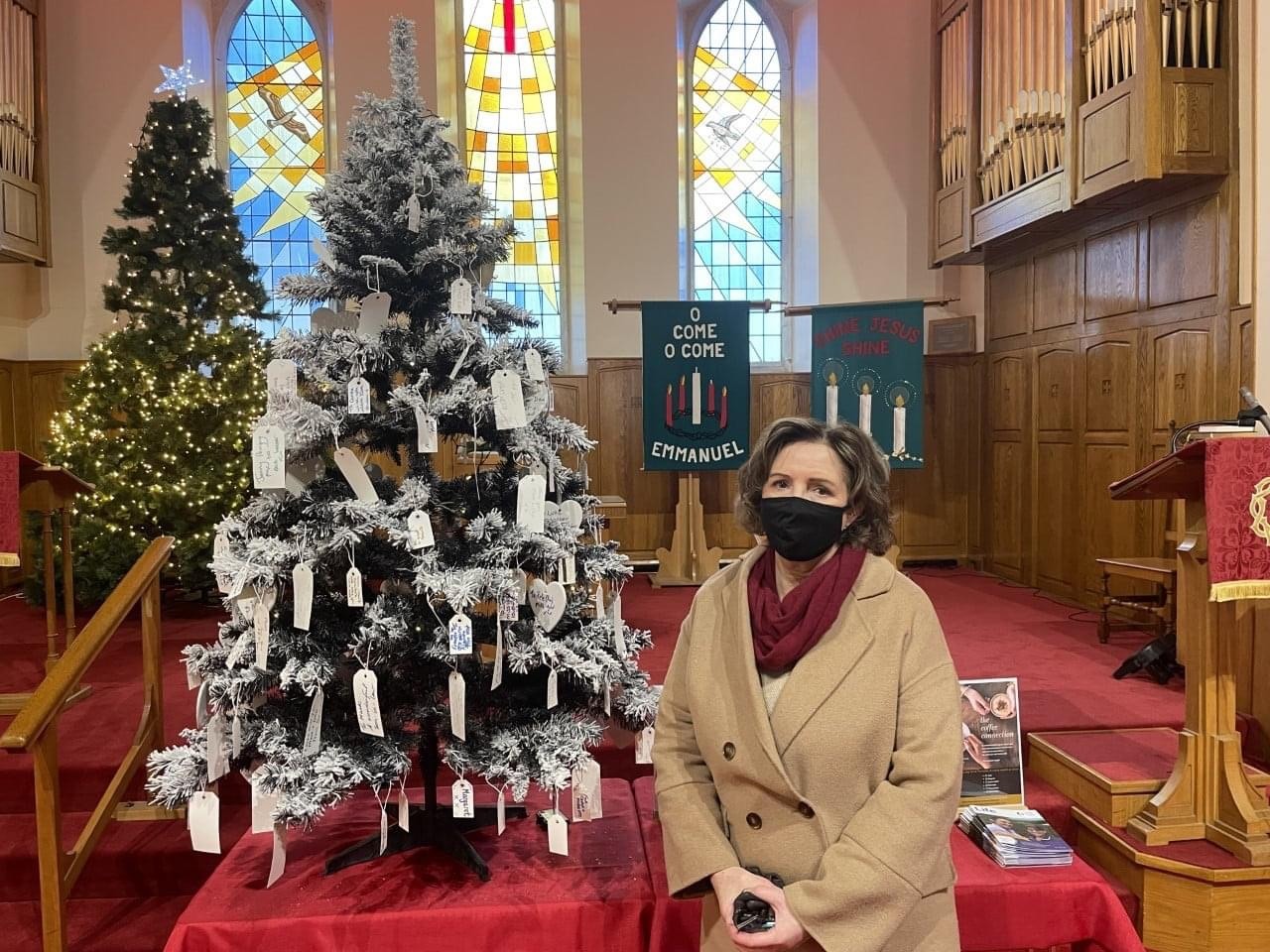 Janet Finch Saunders at Christmas Tree Festival